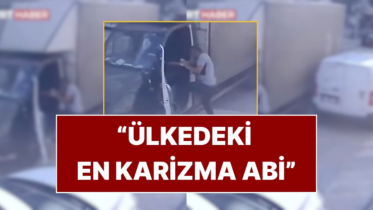 El Freni Çekilmediği İçin Yokuş Aşağı Giderek Tehlike Yaratan Kamyoneti Atlayıp Durduran Fırıncı Viral Oldu