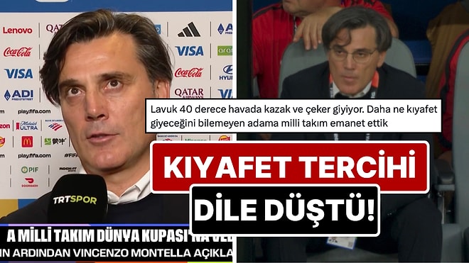 Herkes Tişört Giyerken Kazakla Maçı Yöneten Montella'ya Tepkiler Dinmiyor