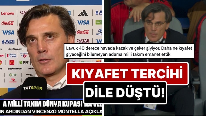 Herkes Tişört Giyerken Kazakla Maçı Yöneten Montella'ya Tepkiler Dinmiyor