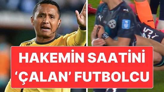 Türkiye-Paraguay Maçında Golü Atan Matias Galarza Hakemin Düşen Saatine Kısa Süreliğine El Koymuş!