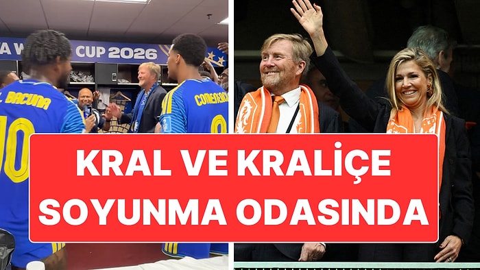 Hollanda Kralı ve Kraliçesi Curaçao’nun İlk Dünya Kupası Puanını Soyunma Odasında Kutladı