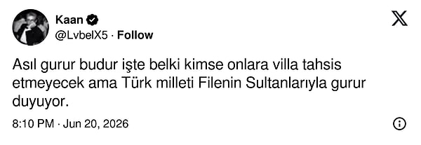 Tabii ki sosyal medyada destek yorumları eksik olmadı.