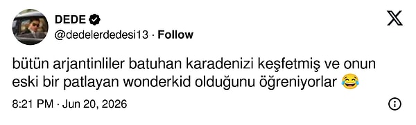 Batuhan'ın Güney Amerika'da viral olmasına Türkler de yorumsuz kalmadı. 👇