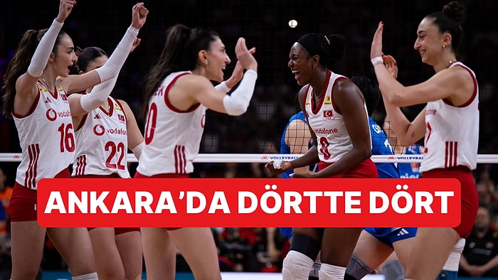Voleybol Milletler Ligi İkinci Haftasında Filenin Sultanları Dörtte Dört Yaptı