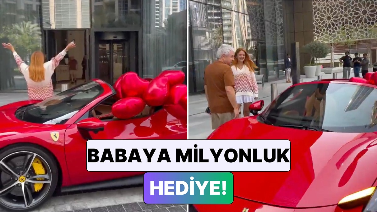 Milyonluk Sürpriz: Bir Kadın Babalar Günü'nde Babasına Ferrari Hediye Etti