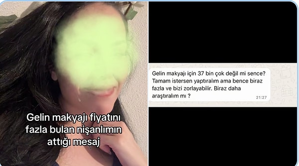 Paylaşım ve damadın yazışması çokça konuşuldu.