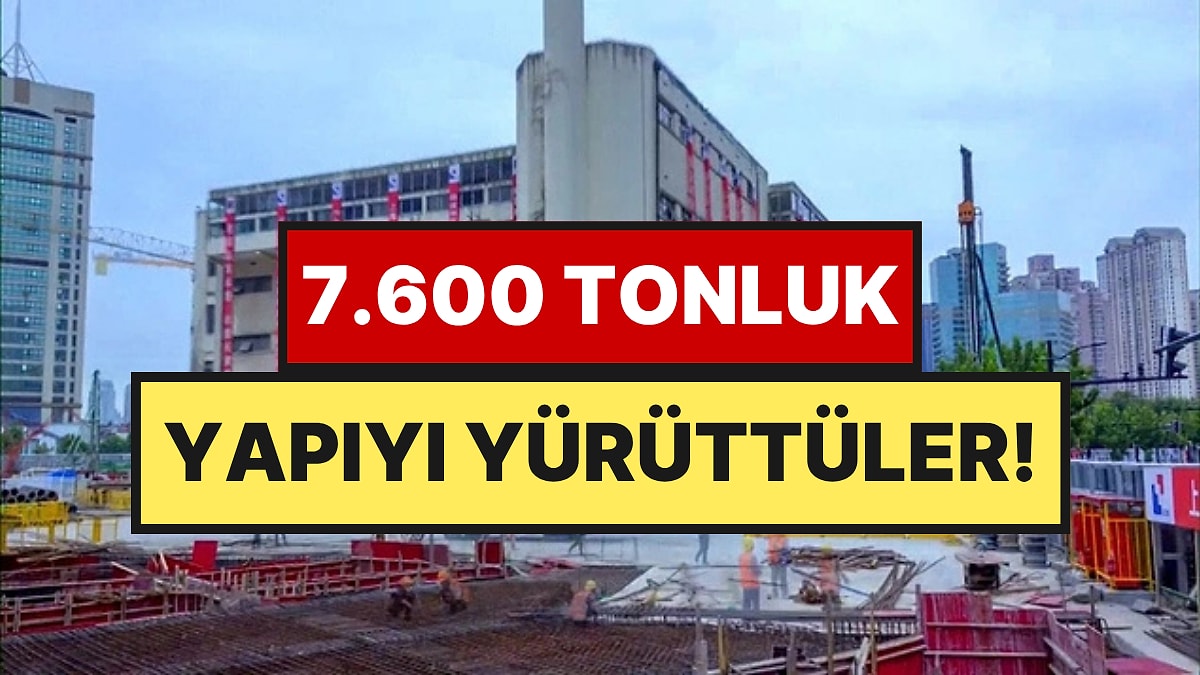 7.600 Ton Ağırlığındaki Dev Okulu 62 Metre Yürüttüler