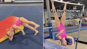 Unbelievable Skills: Gymnast Amazes Everyone With Flawless Toy Story Challenge