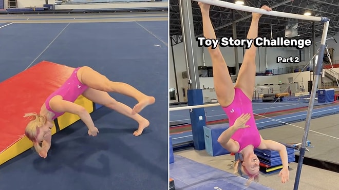 Unbelievable Skills: Gymnast Amazes Everyone With Flawless Toy Story Challenge