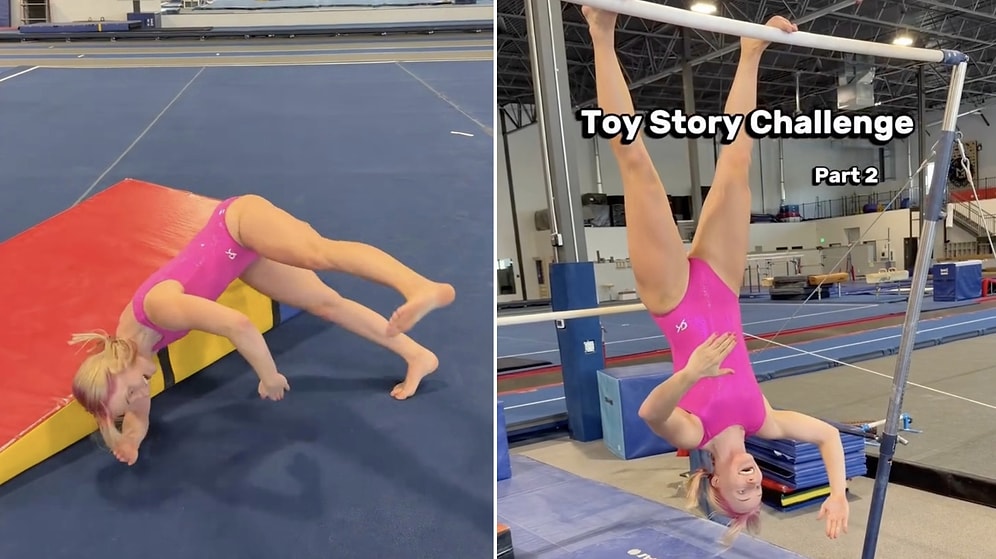 Unbelievable Skills: Gymnast Amazes Everyone With Flawless Toy Story Challenge