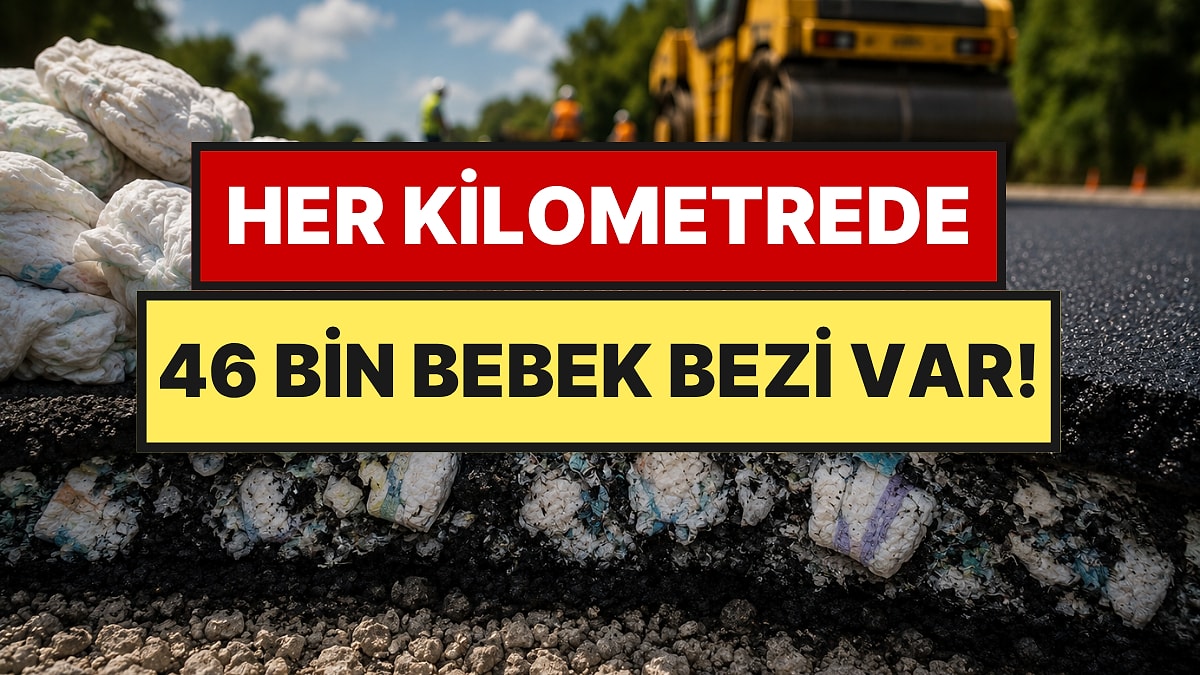 Kullanılmış Bebek Bezlerinden Yol Yapıyorlar