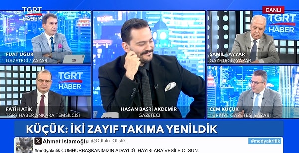 Gazeteci Cem Küçük, TFF Başkanı’nı hedef aldı.