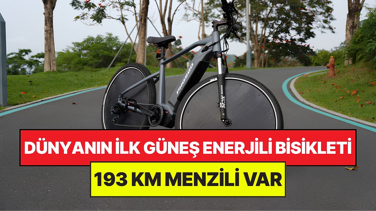 Dünyanın İlk Güneş Enerjisi İle Çalışan Elektrikli Bisikleti Tanıtıldı: 193 KM Menzili Var!