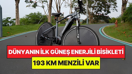 Dünyanın İlk Güneş Enerjisi İle Çalışan Elektrikli Bisikleti Tanıtıldı: 193 KM Menzili Var!