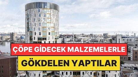 Çöpe Gidecek Malzemelerle 20 Katlı Ahşap Gökdelen İnşa Ettiler