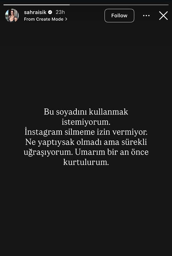 In the wake of all these developments, Sahra Işık's latest post has once again become the talk of the town.