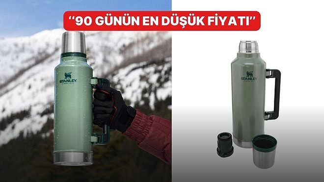 Çok Satan Listesinin Yıldızı Stanley Klasik Vakumlu Çelik Termos İndirimde!
