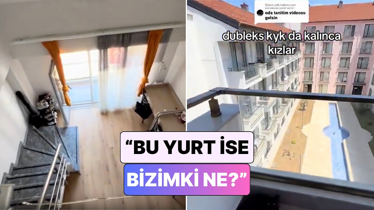 Stüdyo Daire Gibi: Sakarya'da Bir Öğrenci Kaldığı Dubleks Yurt Odasını Paylaştı