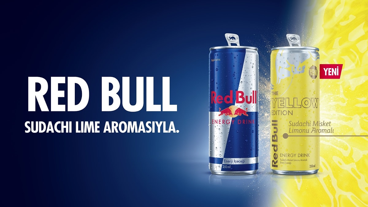 Red Bull Yellow Edition ile Yazın Yeri Başkaysa: Sudachi ve Misket Limonu Aroması Kalıcı Olarak Raflarda