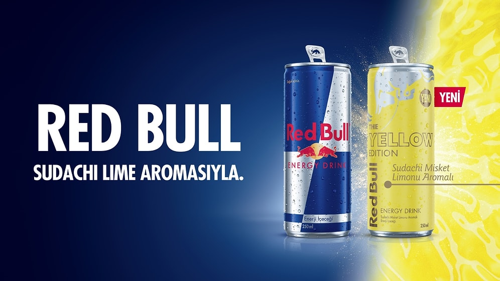 Red Bull Yellow Edition ile Yazın Yeri Başkaysa: Sudachi ve Misket Limonu Aroması Kalıcı Olarak Raflarda