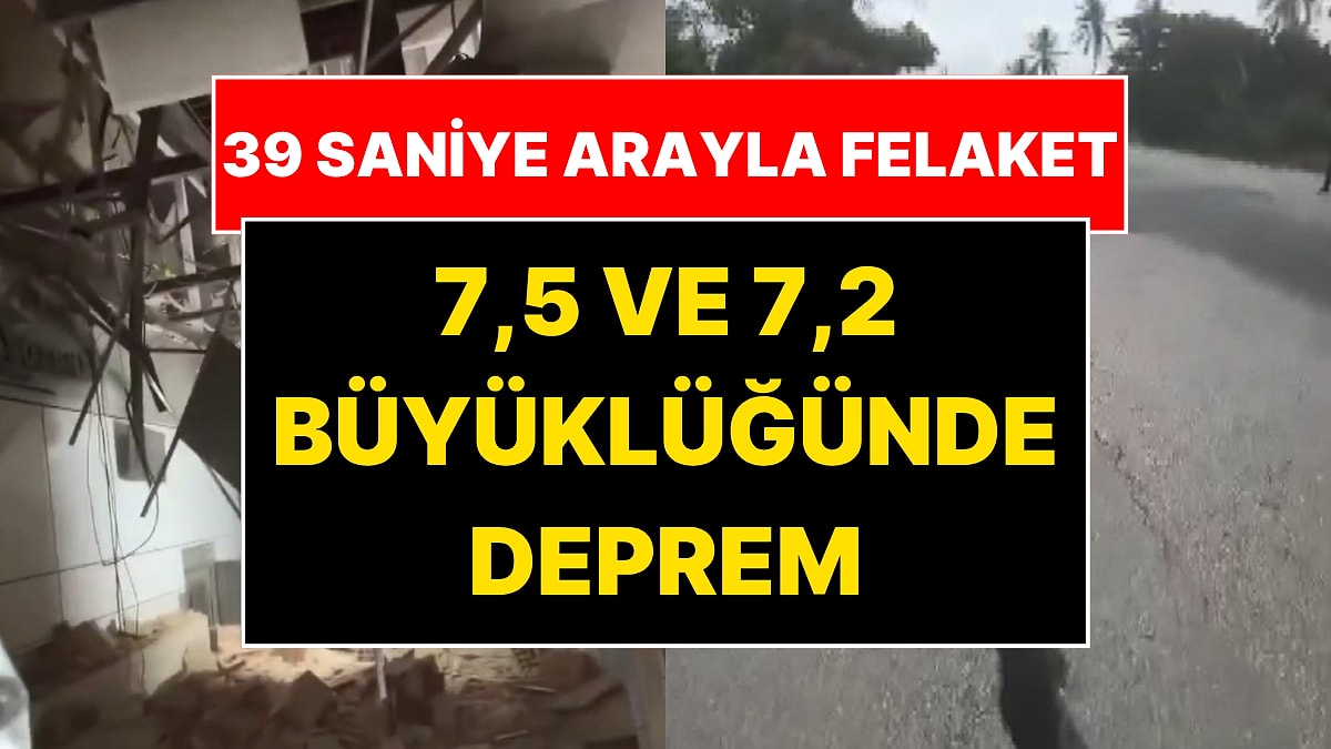 Venezuela'da 39 Saniye Arayla 7,5 ve 7,2 Büyüklüğünde Deprem! Felaket Kameralarda
