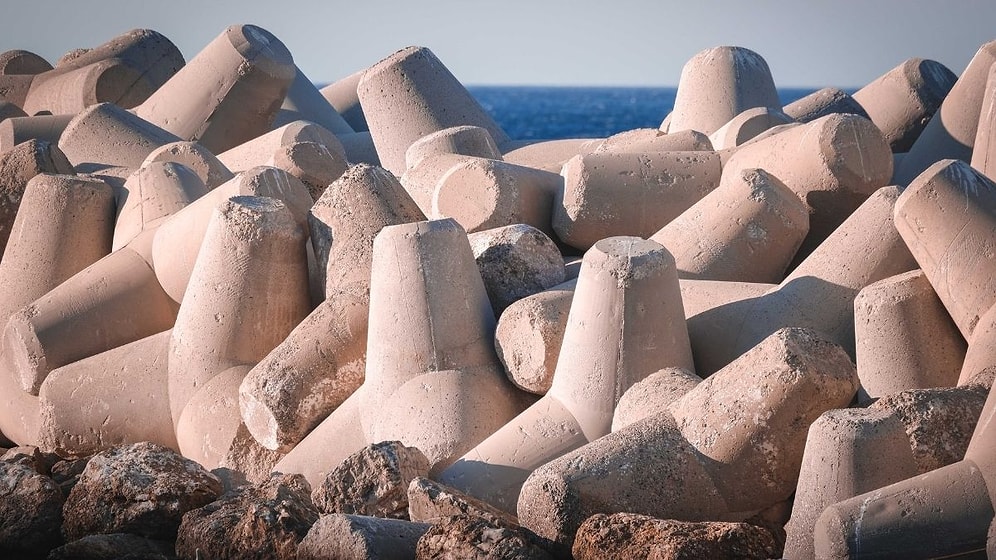 They Built a Shield by Placing 80-Ton Concrete Blocks Along the Coast