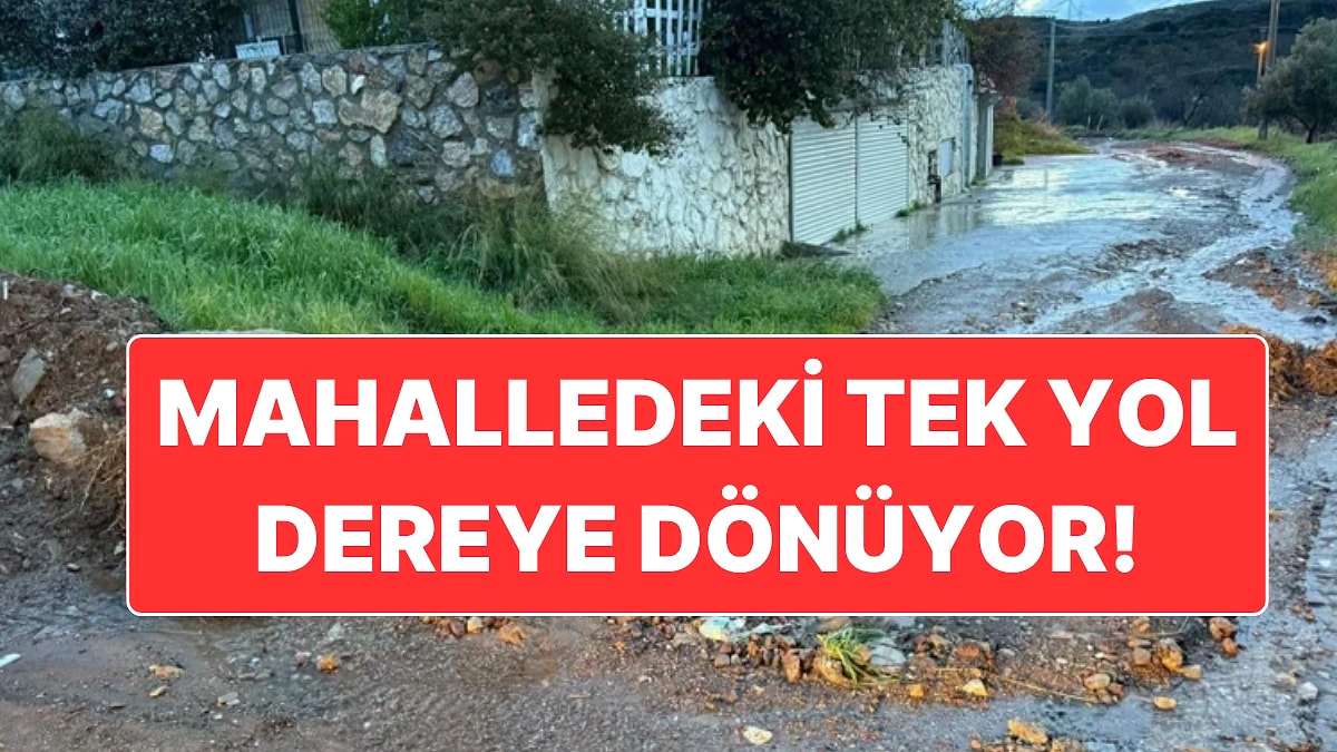 Muğla’nın Datça İlçesinde Vatandaşların Evine Giden Tek Yol Bakımsızlık Nedeniyle Kullanılmaz Hâlde