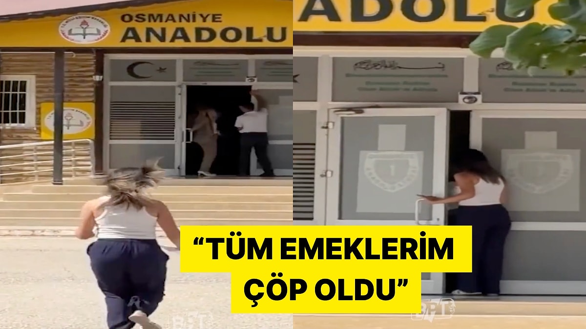 AYT İçin Gittiği Okula Alınmayan Aday Görevlilere Tepki Gösterdi