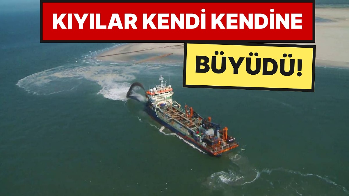 Denize 21,5 Milyon Metreküp Kum Boşalttılar