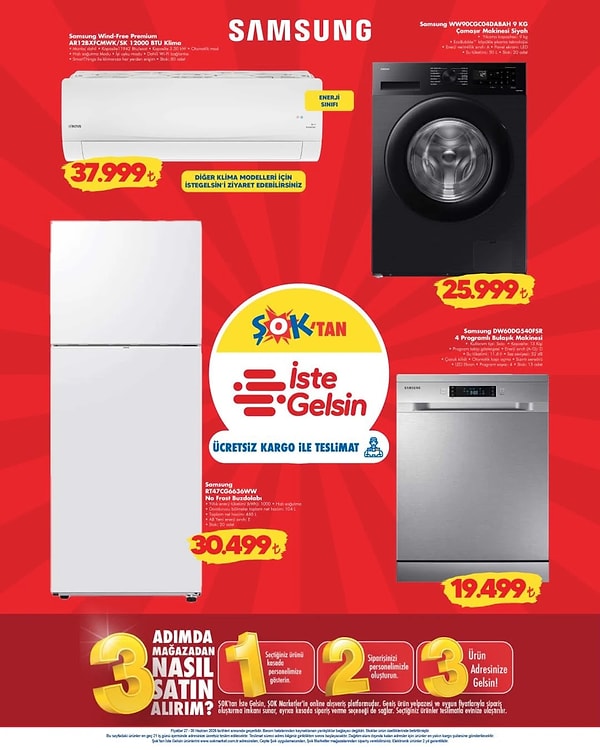 Samsung Wind-Free Premium 12000 BTU Klima 37.999 TL