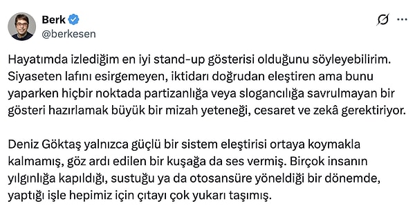 Genel kanı günümüz atmosferinin tersine işleyen bir iş olduğu yönündeydi.