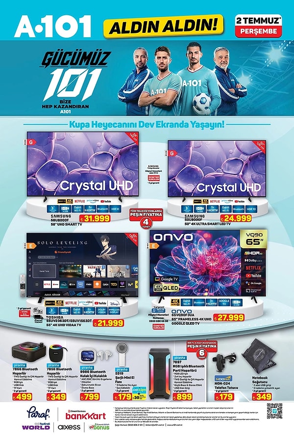 Samsung 58U8000F 58" UHD Smart TV 31.999 TL
