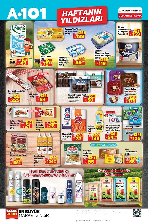 Pınar Süt 1 L (%1 Yağlı) 49 TL