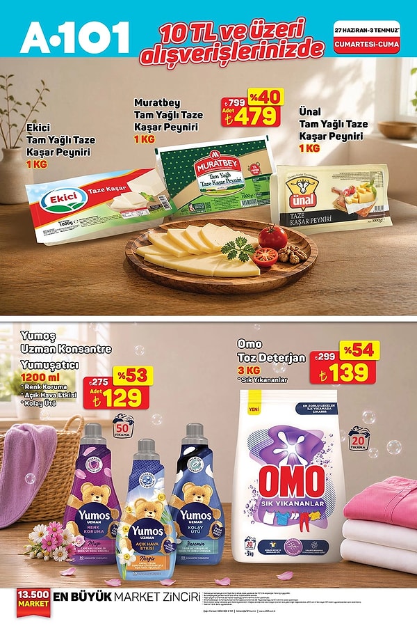 10 tl ve üzeri alışverişlerde;
