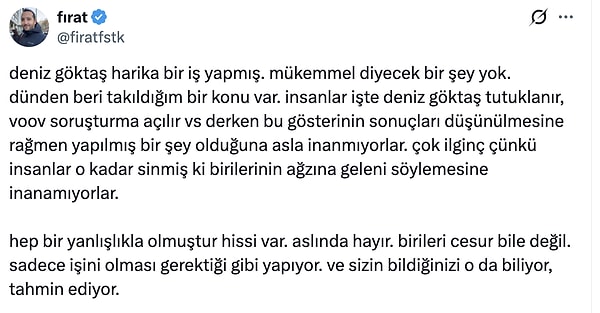Fırat Fıstık ise korku iklimine değindi.