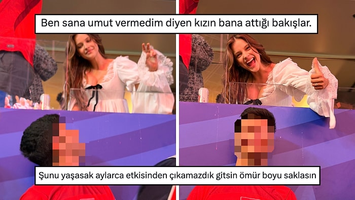 ABD - Türkiye Maçına, Barbara Palvin ile Türk Hayranının Fotoğrafı Damgasını Vurdu!