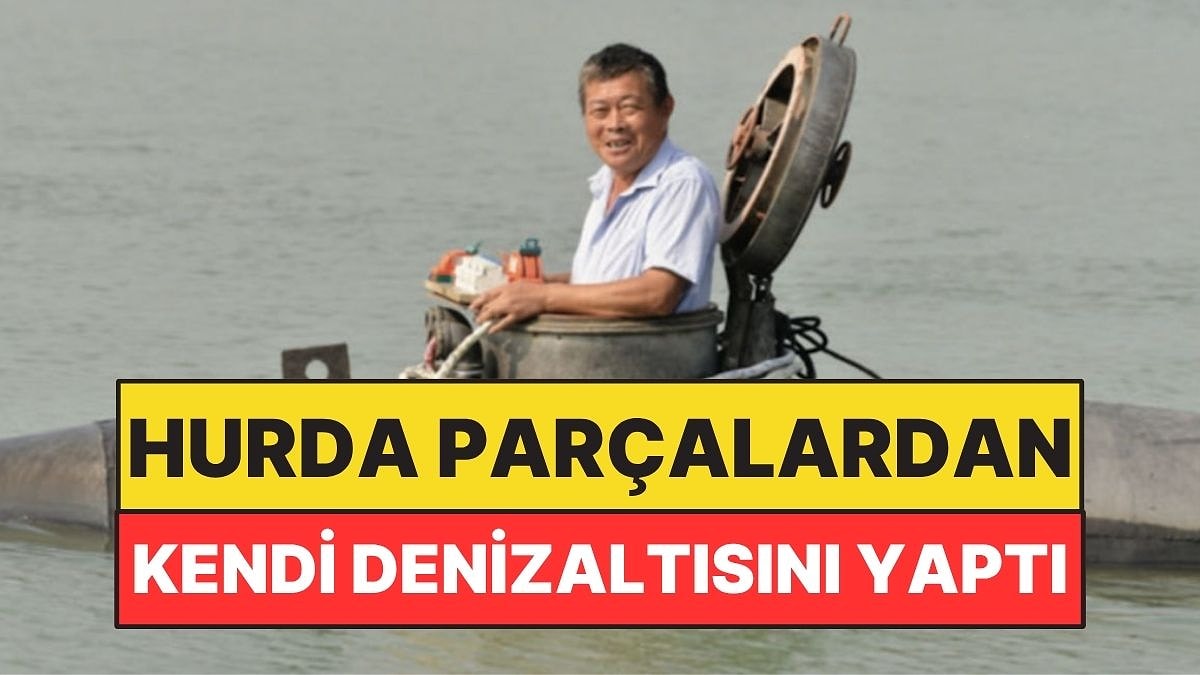 Mühendis Değil Çiftçi! Hurda Parçalardan 5 Tonluk Denizaltı Yaptı
