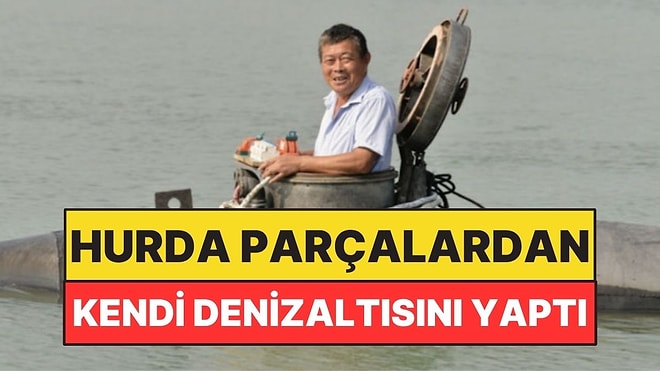 Mühendis Değil Çiftçi! Hurda Parçalardan 5 Tonluk Denizaltı Yaptı
