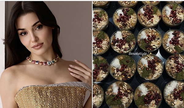Hande Erçel, a name that never leaves the headlines with both her acting skills and social media posts, this time has come forward by keeping alive the tradition of Ashura, a symbol of the month of Muharram, for her followers.