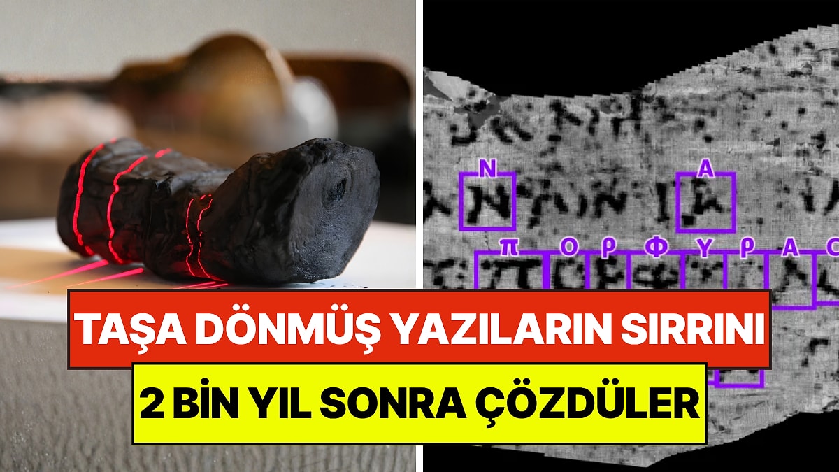 Yapay zeka ile okunan antik papirüs ruloları