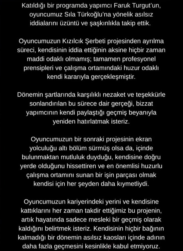 İşte o açıklama 👇