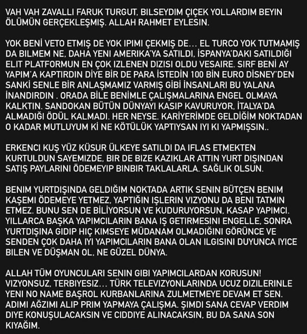 İşte Can Yaman’ın açıklaması 👇