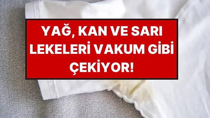 Sirkesiz Karbonatsız Yöntem: Tek 1 Malzeme Beyaz Kıyafetlerdeki Sarı Lekeleri Anında Çıkarıyor