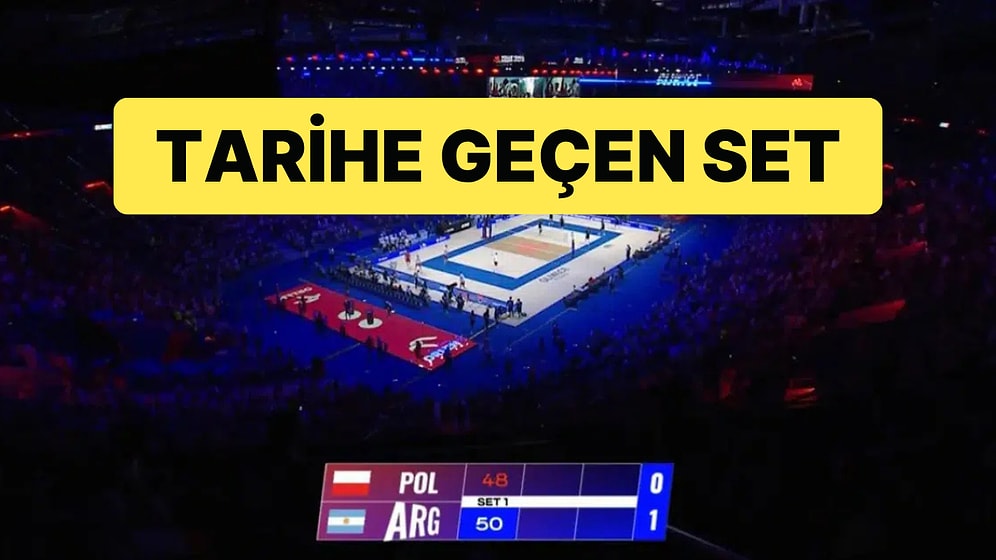 VNL Erkekler Polonya-Arjantin Maçında Rekor Kırıldı: İlk Set 48-50 Bitti