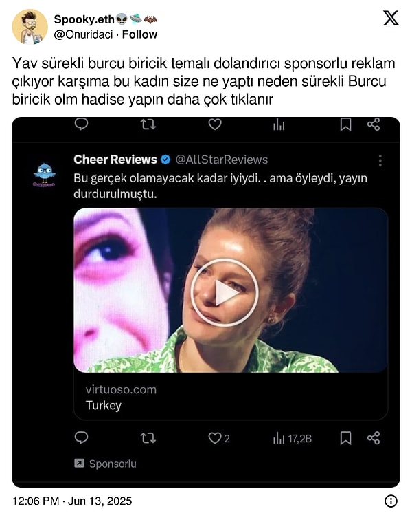 Öneri bile geldi.