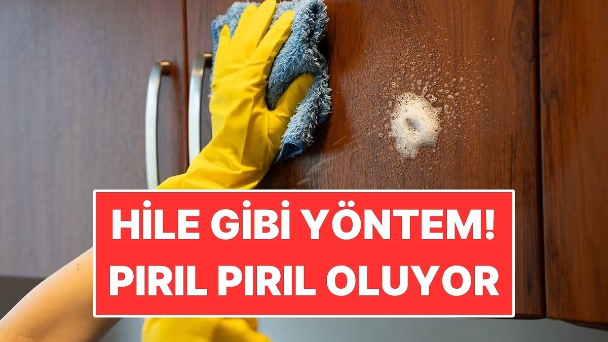Mutfak Dolaplarındaki Yağ Lekelerini Çıkarmanın En Kolay Yolu Belli Oldu