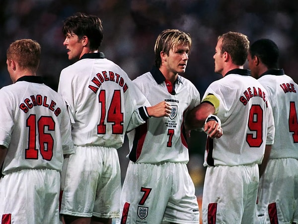 Beckham arrives at France 98, filled with high hopes.