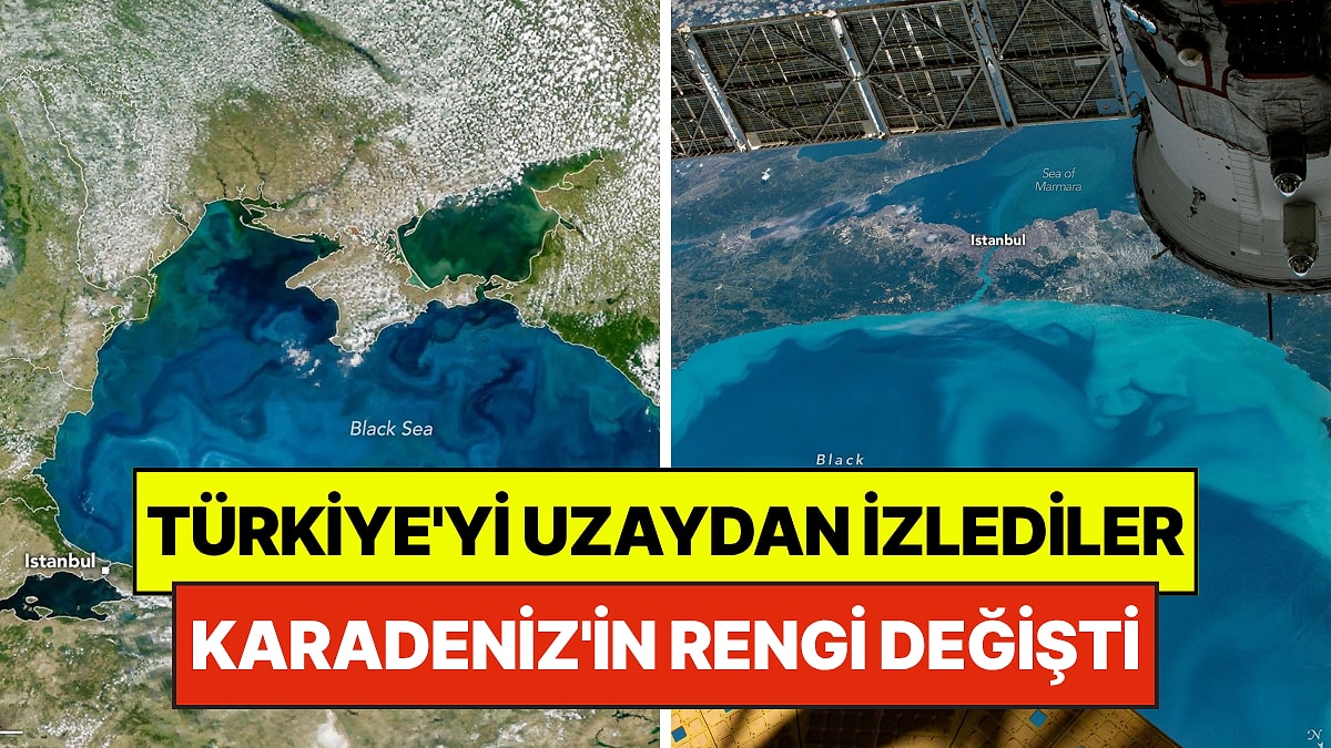Türkiye'yi Uzaydan İzlediler: Milyarlarca Canlı Harekete Geçti, Karadeniz'in Rengi Değişti