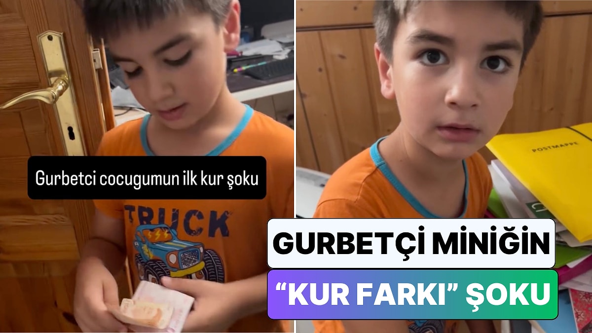 Türkiye'de Topladığı Harçlıkları Euroya Çevirmek İsteyen Çocuğun Yaşadığı Kur Şoku Yüzüne Yansıdı