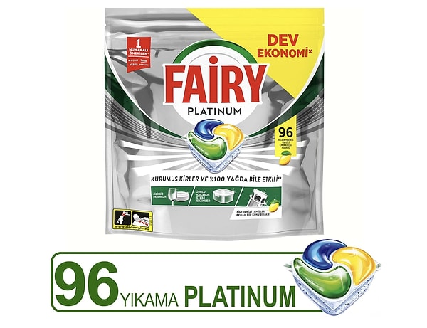 Fairy Platinum Bulaşık Makinesi Kapsülü 549 TL indirimli fiyatıyla günün öne çıkan fırsatlarından biri.
